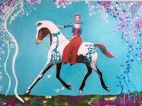 Journey to the Spring Garden
Ana Marini-Genzon
30" x 40"
acrylic on canvas
$1900
