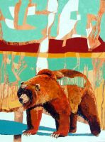 Grizzly with Turqoiuse
Ron Russon
40" x 30"
oil on canvas
$2500