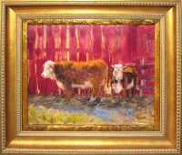 Two Steers
James Swanson
23.25" x 27.25"
oil on panel
$1200