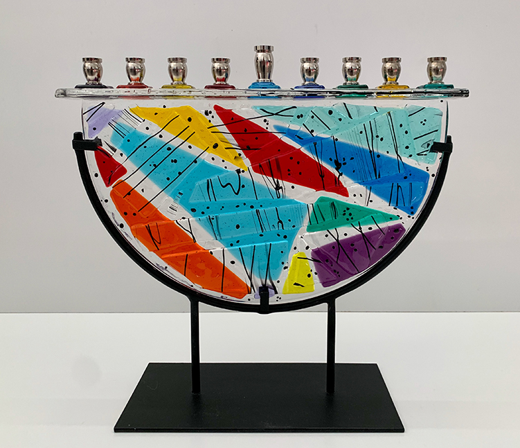 Festive by Sue Goldsand10.75 h x 11.5 w x 4dglass
