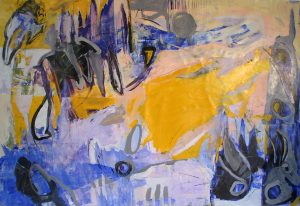 On the Way by Monika Rossa, 60" x 90", oil on canvas, $7900