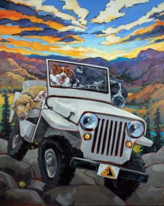 Falling Rocks by Connie Townsend, 60 x 48, oil on canvas