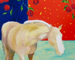 Palomino with Pomegranates by