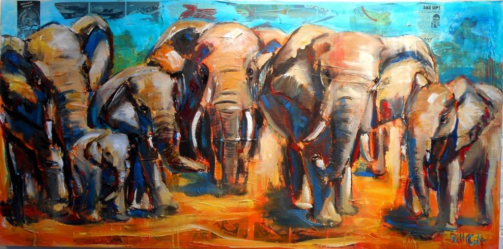 African Family by
