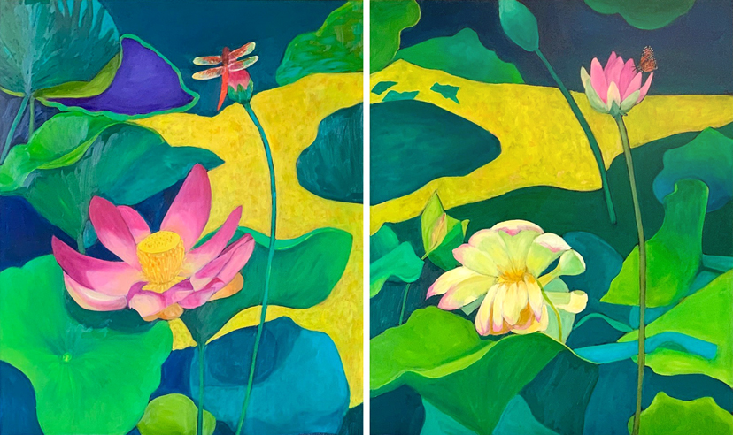Lotus Flower I and II by