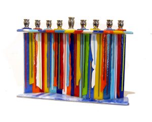 Candle Drip Menorah by