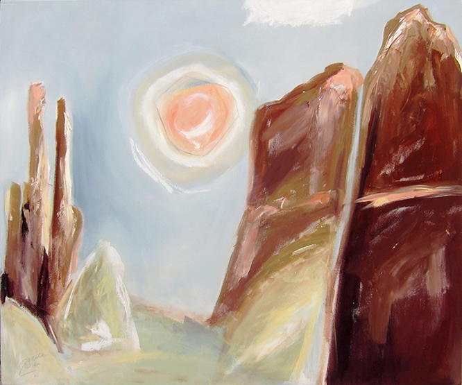 Cathedral Rock Moonrise - Sedona by