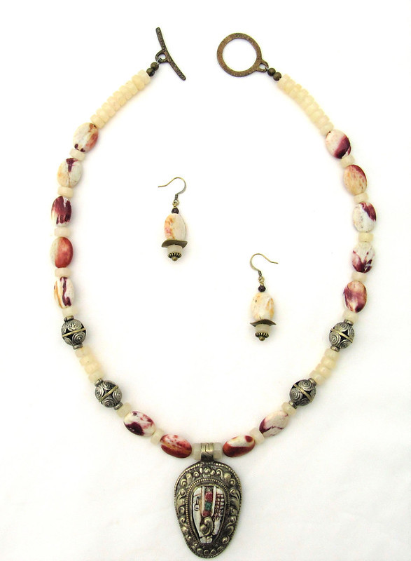 Equine Pilates - Necklace/Earrings - Set of 2 by