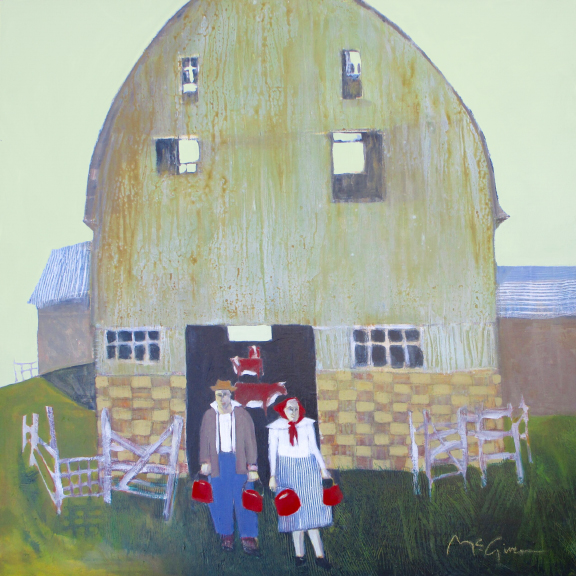 Four Buckets of Grain by