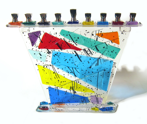 Festive Holiday Menorah by