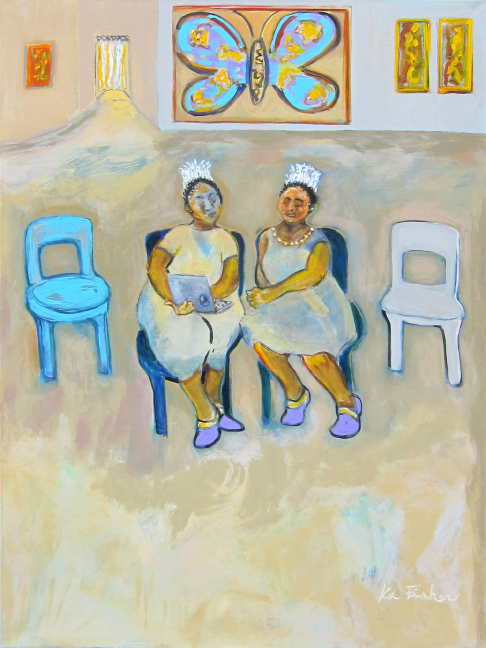 The Cupcake Sisters Waiting by