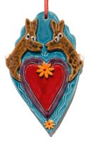 Two Jumping Rabbits Over Heart
Robin Chlad
ceramic
$40