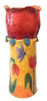 Tulip Vase Yellow and Orange
Robin Chlad
10" x 4-1/2" x 4-1/2"
ceramic
$175