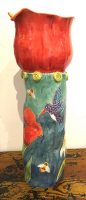 Tulip Vase - Turquoise and Red
Robin Chlad
16" x 6"
ceramic
$285