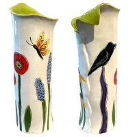 White crow vase w/ green
Robin Chlad
11.5" X 4.5"
ceramic
$140