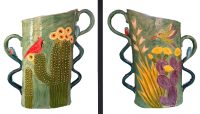 Tall Teal Vase
Robin Chlad 
15" x 14" x 10"
ceramic
$650