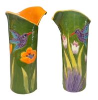 Green Calle Lily Vase
Robin Chlad
10-5/8" x 4" x 3-3/4"
ceramic
$160