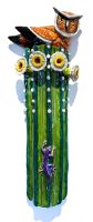 Owl & Saguaro Wall Sculpture
Robin Chlad
23.5" x 9" x 4"
ceramic
$800