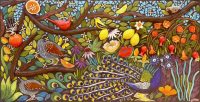 Feather Friends
Robin Chlad
41.5" x 20" x 2"
ceramic
$5000
