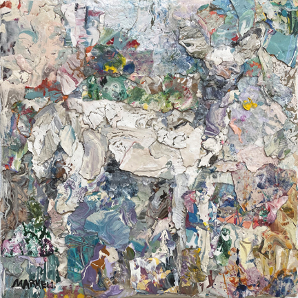 White Deer Collage by