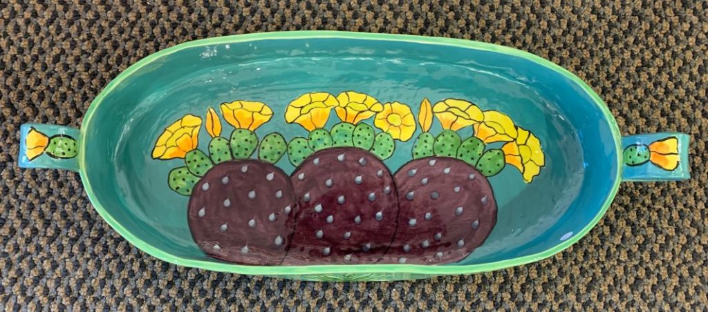 Platter with Cactus by