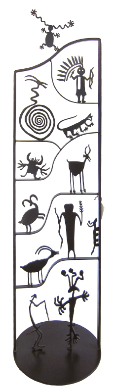 Standing Petroglyph Screen by