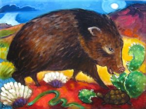 Javalina Snackin' Friends by