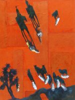 The Squeak of Leather
Laura Donavan
40" x 30"
oil on handmade paper
$2300