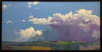 Singing Sky, Silent Land
Lawrence Lee
19" x 37"
acrylic on canvas
$3200