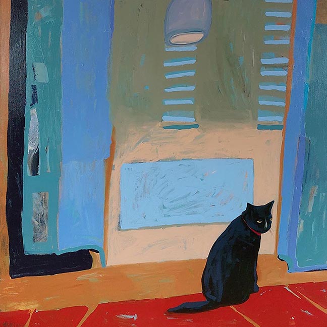 Illuminated Cat by