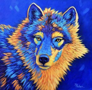Southwest Sunset Wolf by