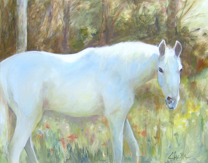 Among Flowers by
