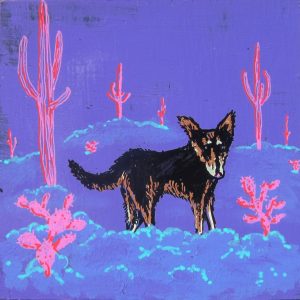Dog in a Weird Desert by