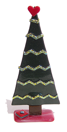 Christmas Tree XSue Goldsand9" x 5" x 2"glass$70 by