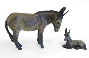 Carefree, Donkey and Foal by