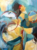 Hoop Dancer
Kristin Harvey
48" x 36"
acrylic on canvas
$2400
