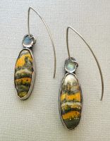 Earrings
Doris King
Bumble Bee Jasper, Moonstones, Roller printed SS
$245