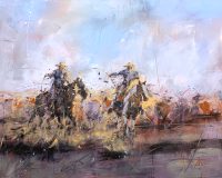 Shared Strides Through Shifting Sands
Jeremy Serna
48" x 60"
acrylic on canvas
$6675