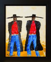 Trouble
Manny Valenzuela 
12.25" x 10.25"
acrylic on panel
$500