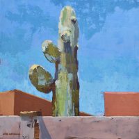 Suburban Saguaro Arrangement
Kris Rehring
18" x 18"
oil on aluminum panel
$1500