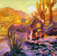 Burro Roja
Greg Heil 
12" x 12"
oil on canvas
$550