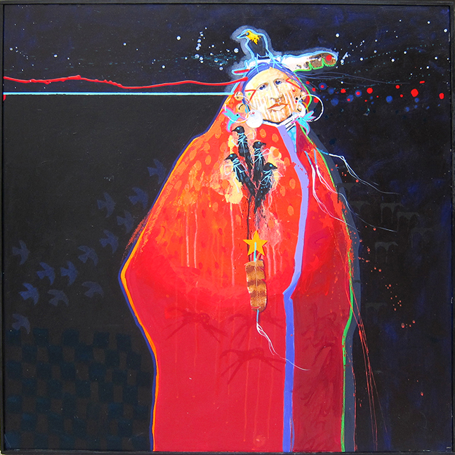 Yellow head Speaks to the Old Woman by