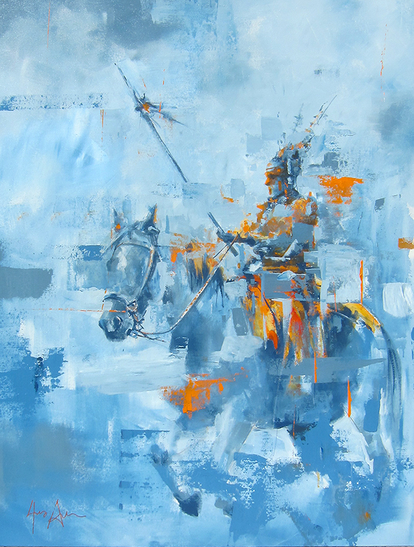 Shards of Courage in Quiet Blue by