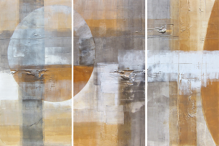 Aerial View triptych by