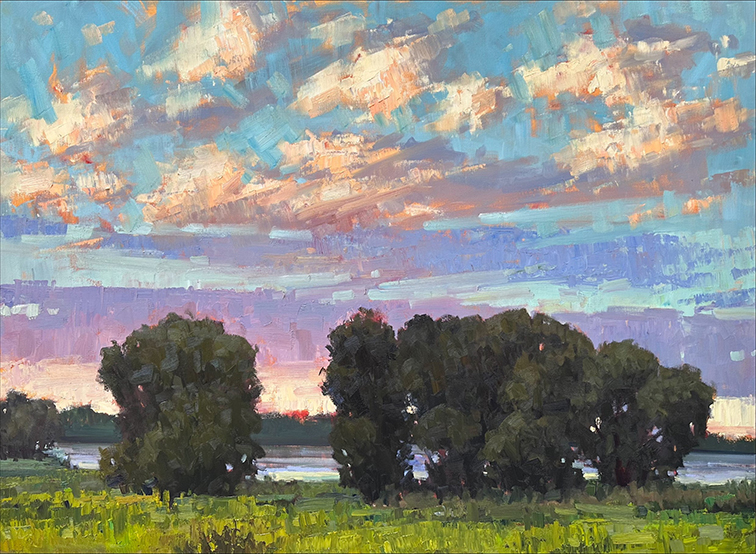 Willow Lake Evening by