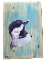 Chickadee Portrait
Anneliese Chittock
7" x 5"
acrylic on canvas
$95