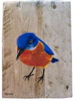 Eastern Bluebird
Anneliese Chittock
7" x 5"
acrylic and mixed media on wood
$95