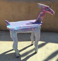 Mellow Pink and Blue Animal Table
Anneliese Chittock
30" x 28" x 10"
wood
$300