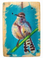 Cactus Wren
Anneliese Chittock
7" x 5"
acrylic and mixed media on wood
$95