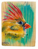 Northern Cardinal
Anneliese Chittock
7" x 5"
mixed media on panel
$95
